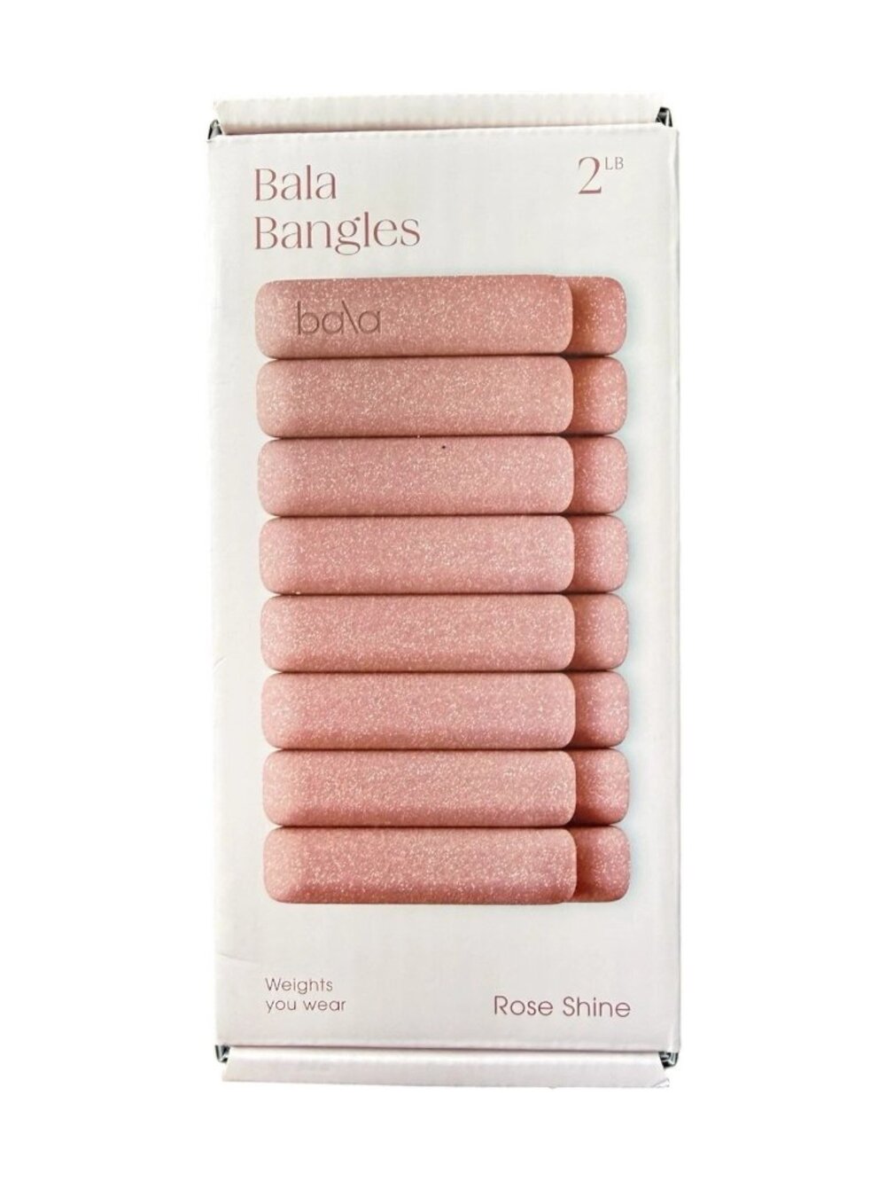 Bala Bangles 2Lb Each Wrist Ankle Weights Rose Shine Yoga Pilates Crossfit New